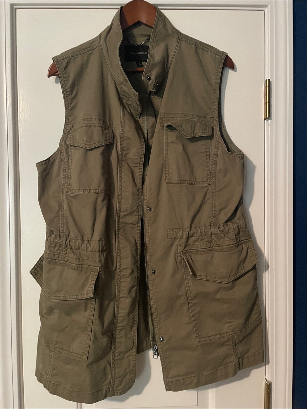 Banana Republic Olive Utility Field Vest